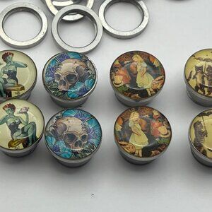 5 pairs stainless screw back 12" (1/2 inch)  plugs